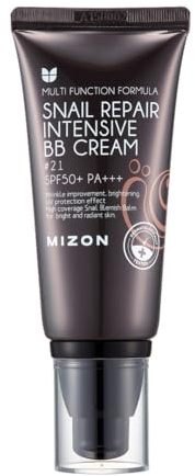 MIZON BB Crème Réparatrice Eclat Escargot Extract SPF50+PA+++ T21 Beige rose 50ml