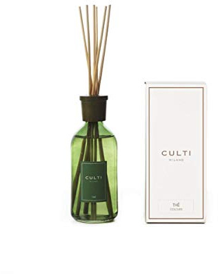 Culti Milano-Diffusor, Grün, 500 ml, Duft: The, Sencha und Gayac-Holz, Brenndauer 3 Monate, Meterware von 10 bis 20 m²