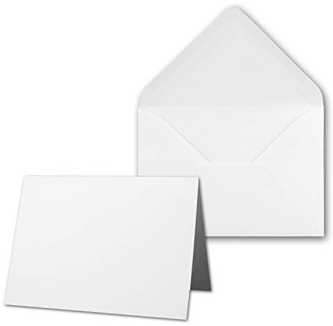 50 x kortpaket med fodrade kuvert – räfflade – DIN B6 – Vetenskapligt – 12 x 17 cm – Näsklevnad – NY PAPIER