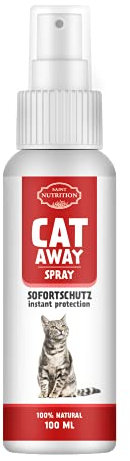 Saint Nutrition® hochdosiert Katzenabwehrspray – Abwehrspray für Innen und Außen, Anti Katzen Abwehr Spray – Katzenfernhaltespray – Erziehungsspray für Katzen und Hunde