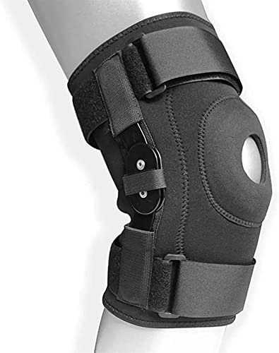TSUSF Soporte De Rodilla Articulado Brace Pat Bone Open Patella Comprimido ACL, MCL, Desgarro del Ligamento De Menisco Y Tendinitis Usado para Correr (Size : M)