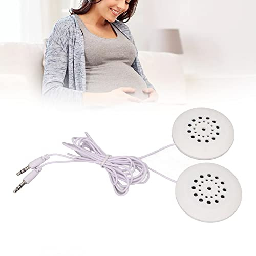 Baby Bump Kopfhörer Prenatal Bauch Kopfhörer Musik Splitter Frauen während der Schwangerschaft Bauchlautsprecher für die Fötusbildung Weiß