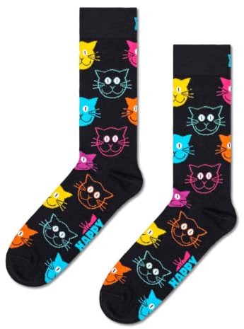 Happy Socks Unisex Cat Sock Socken (1er Pack)