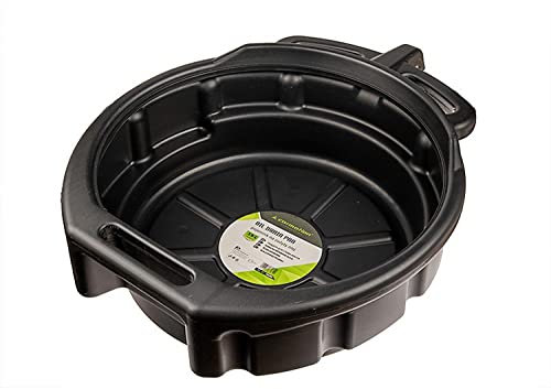 Carmotion Bandeja de recogida de aceite con vertedor, bandeja de aceite con desagüe para cambio de aceite, 15 litros portátil /