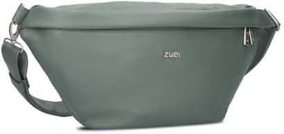 Zwei Damen Hip Bag Mademoiselle.M MH80 Bauchtasche 40 cm 3 Liter, Crossbody Bag wasserabweisend, 3-in-1 Bequeme Brusttasche, Gürteltasche & Hüfttasche (Eucalyptus)