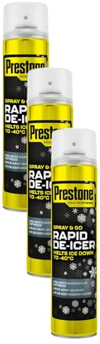 Prestone LOYAS244UK De-Icer, -36 Degree C, 600 ml (Pack of 3)