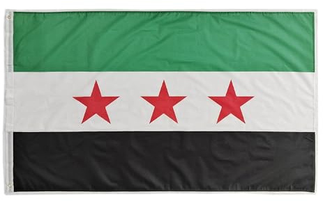 Pandiui23 Syrien Flagge - 150 cm x 90 cm