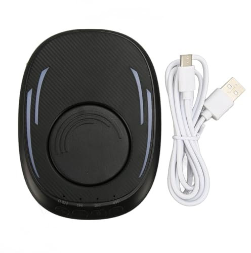 Beufee Jiggler di Spostamento del Mouse Non Rilevabile, Luce LED Portatile USB Simula Automaticamente Il Movimento del Mouse Il Dispositivo di Spostamento del Mouse Impedisce al Laptop (Nero)
