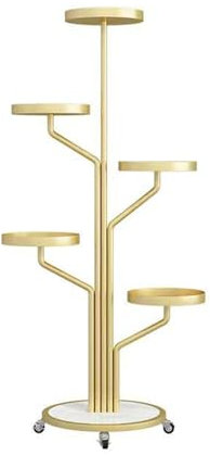 JATIBOSH Pflanzenregal Blumenregal Metall, 5 Stufen Pflanzenständer Blumentopf Topfhalter für Outdoor Indoor Balkon Garten, Multifunktionales Blumenregal mit Großer Kapazität