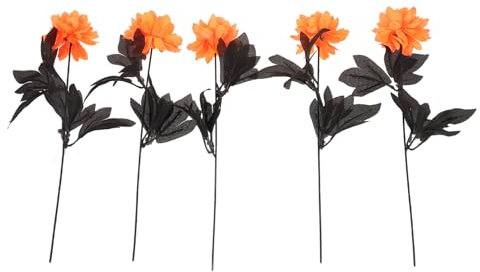 Luxshiny 5stücke Künstlicher Dahlien Blumenstrauß Teiliges Langlebige Seidenblumen Für Hochzeitsdekoration Fotografie-Requisiten Wohnaccessoire