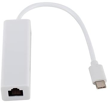 jojofuny Adaptador Hub Ethernet USB C De 10/100 Mbps con 3 Puertos USB C para Portátil Color