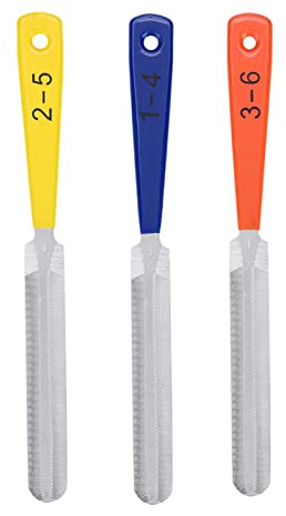 3-teiliges Gitarren-Sattelfeilen-Set, Gitarren-Bundfeile, Steg-Sattelfeile, Nagelzieher, Reparatur, Gitarrenbauer-Werkzeug, Ersatz für Gitarre, Bass, Mandoline, Banjo, Ukulele,