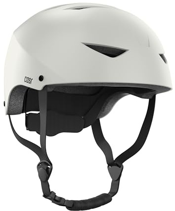 CASR Classic - Casque Bol Certifié EPI pour Skate, Vélo & Trottinette Electrique - Clip de Serrage Ajustable, Sangles en Nylon - Léger & Confortable pour Homme & Femme - Gris - Taille M