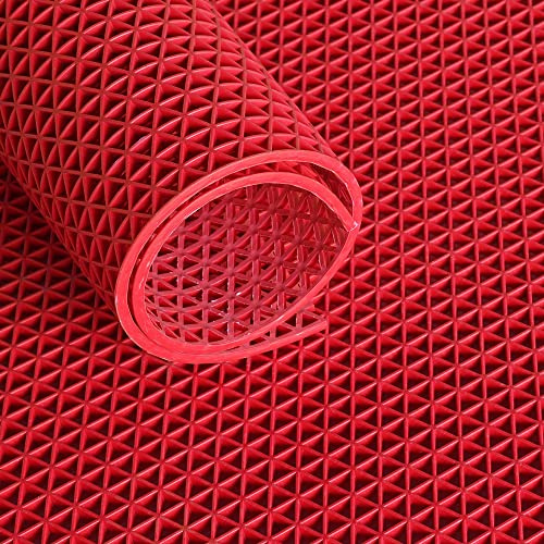 Ultra Grip Gittermatte mit Rautenstruktur - 120 cm - pro laufendem Meter (Rot, 120)