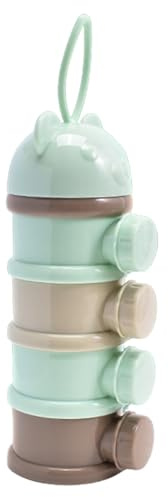 Doseur De Lait Bebe | 4 Couches Boîte Doseuse Poudre Empilable, Distributeur En Anti Fuite Avec Compartiments Et Bec Verseur Boîtes Empilables Pour Collations, Lait En Poudre