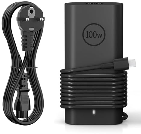 Cargador 100W USB-C Compatible con DELL Precision 3580 3580 3581 5680 | Cargador Portátil 100W Compatible con DELL Latitude 7640 7640 7340 5440 5540 9440 5340, Inspiron 14 16 5000 7000, 5430