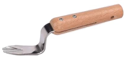 Strumento for la rimozione delle erbacce senza sforzo, estrattore di tarassaco portatile e forcone da giardino, costruzione in metallo resistente, cura del prato, terreno sciolto, gocciolamento