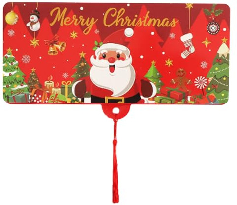 Plånbok, mynthållare, söta kort med tofs för julfest, för tonåringar, vuxna, kvinnor, män, högtidsfirande present, heminredning