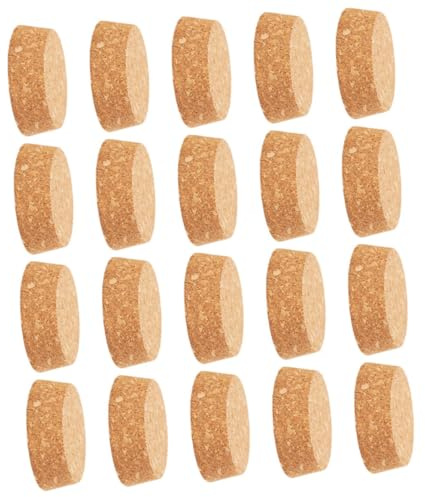 Gatuida 60 Piezas Tapones de Corcho para Botellas de Vidrio Sellado Reutilizable para Vino Licores y Agua Cierre Flexible y Práctico para Fiestas y Uso Diario