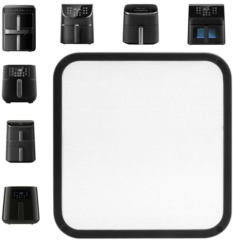 Protector Antisalpicaduras Compatible 22 x 21cm para Freidora de Aire con Cosori Dual Blaze 6,4 L y Cosori Turboblaze 6L Pantalla de Protector Contra Salpicaduras Rejilla Antisalpicaduras
