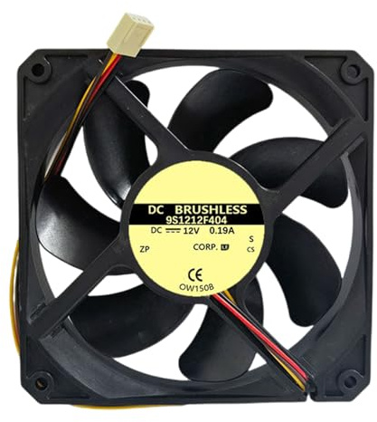 Sbshiouu 1 ventilador de computadora USB de 120 x 120 x 25 mm, 12 V 0.19 A con rodamientos, solución de refrigeración eficiente para carcasas de PC, ventilador de conector USB