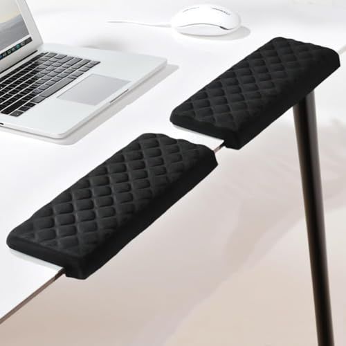 Support de bras ergonomique en forme de L - 2 pièces, coussin en mousse à mémoire, repose-bras de bureau, confortables, ajustables pour ordinateur et gaming