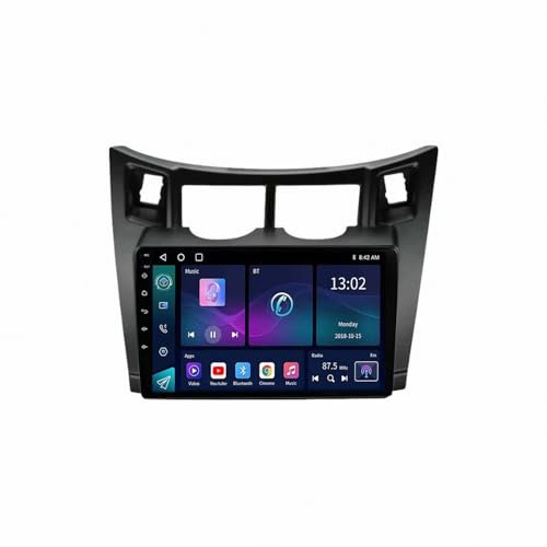 Car Multimedia Radio per Toyota Yaris Fascia 2005-2012 Android Carplay Navigazione Radio Lettore Video, Telecamera Posteriore Fm/Rds Mirror, 4 Nucleo 2G+32G
