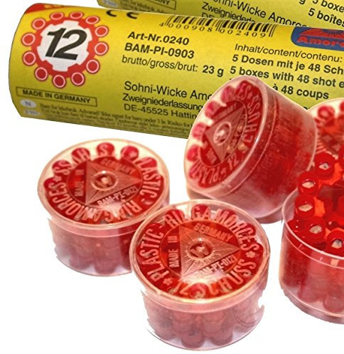Amorces 12er Ring 720 Schuß Munition Pistole Cowboy Party Karneval