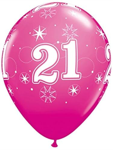 Qualatex Pioneer Party 53457 Luftballons, Wild Berry, 27,9 cm