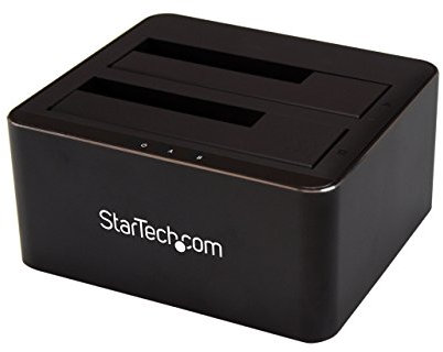 StarTech.com Dual-Bay USB 3.0 to SATA Hard Drive Docking Station, USB Hard Drive Dock, External 2.5/3.5 SATA I/II/III, SSD/HDD Docking Station, Hot-Swap Hard Drive Bays, Top-Loading (SDOCK2U33V)