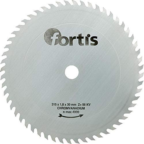 fortis Kreissägeblatt CV 315 x 1,8 x 30 mm Z56KV Fortis (Grobzahn Werkzeuge CV-Kreissägeblatt Kreissägeblätter Bausägeblatt) Schnittbreite: 1,8 mm/Ø: 315 mm/Bohrungs-Ø: 30 mm/Anzahl Zähne: 56