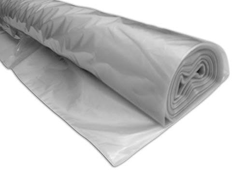 2X Clear Builders Polythene Plastic Sheeting Roll Dust Sheet TPS 4m x 25m
