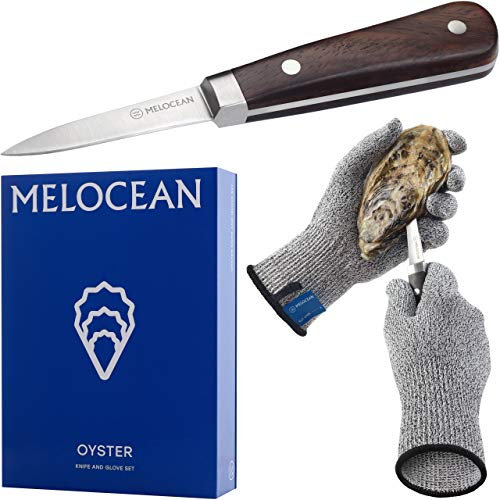 Melocean Austernmesser und Handschuh-Set Gloves Size XL