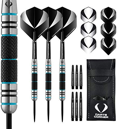 DESIGNA DARTS Corner Marine Dart-Set mit Stahlspitze, 80% Wolfram, M3, 28 g (D0676)