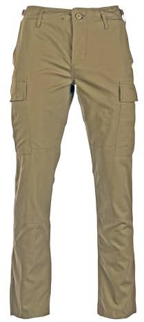 Mil-Tec Mixte Us Bdu R/S 'Slim Fit' Kaki Pantalons, Kaki, Taille unique EU