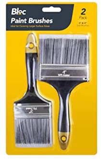 2 Large Paint Brush Set 3 inch 4 inch Brushes