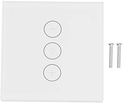 Interruptor WiFi inteligente de 3 vías, Interruptor de control por voz, Interruptor WiFi inteligente Luz Control por voz Ajustable de 3 vías Tipo 86 Hogar para interruptores de iluminación Enchufe de