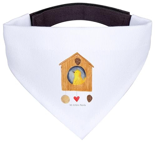 Mr. & Mrs. Panda Hundehalstuch S Vogelhaus Home - Geschenk, Tuch, Hunde, Halstuch, Kleine, Lustige Sprüche, Vogel, Umzug, Hausbau, Haus