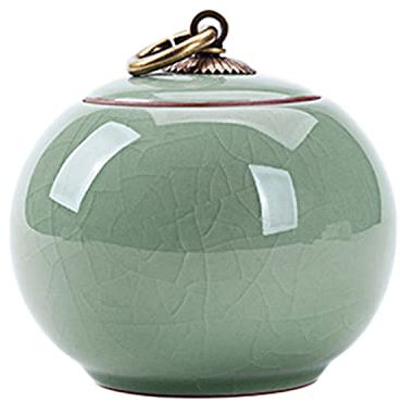 CAGFINY Ceramic Tea Canister Japanese Style Tea Coffee Sugar Storage Pots Jars Ceramic Traditional Tea Caddy for Kitchen