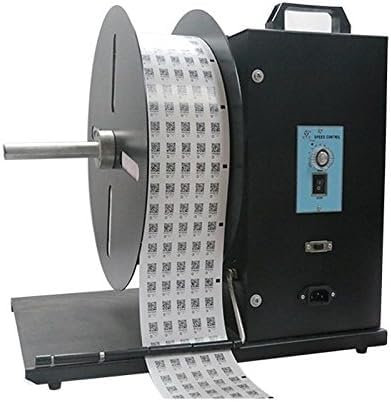 HACSYP Etikettenaufwickelmaschine, automatische Aufwickelmaschine, in Zwei Richtungen geschwindigkeitsverstellbare Aufkleberspulenmaschine, synchronisiert mit dem Drucker