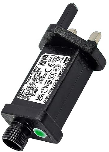 Yowin Transformer for Christmas Lights 31V 6W Fairy Lights Plug Adapter with 6h Timer, 8 Modes Power Supply 3 Pin Plug in String Light Replacement for Indoor Outdoor Christmas Tree Icicle Lights