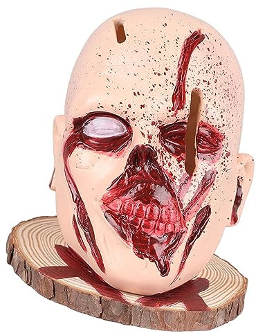 Syrisora Porte-couteaux tête de mort pour Halloween, décoration d'intérieur, décoration de cuisine