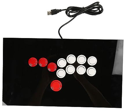 Yunseity Fight Stick, Style Joystick Fight Stick, con Puerto USB 2.0, para PC, Steam, Android, para