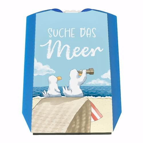 speecheese Möwen Parkscheibe mit Spruch Suche das Meer Strandliebhaber im Norden Vermeide Strafzettel im Urlaub Reisebegleiter für Autofahrer