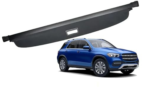 KanaAt Auto Ausziehbar Laderaumabdeckung Frachtabdeckungen FüR Mercedes Benz GLE W167 2020~2024 Kofferraumabdeckung Schutzvorhang Auto-Dekorationsregale Zubehör,Canvas