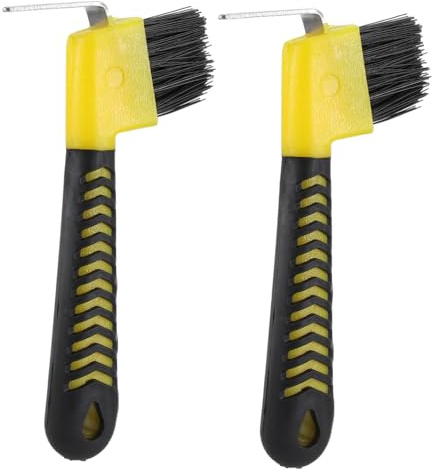 Sosoport 4stücke Hufkratzer Mit Kunststoffgriff Pferdepflege-Tool Zum Entfernen Von Schmutz Und Steinen Aus Hufen Ergonomisch Und rutschfest Für Pferde Esel Und Ziegen
