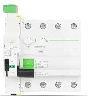 IONQXIDLD RE-TORD4-63 Type de Transport AC Dispositif de réenclenchement Automatique Intelligent disjoncteur différentiel 2P 230V 6KA 63A 30mA(4pole 30mA,63A)