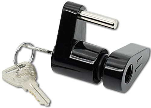 SRKATI Crochet remorque Antivol antirouille pour attelage de remorque Cadenas pour attelage de remorque Verrouillage par Crochet Verrouillage par Languette Protection de sécurité attelage remorque