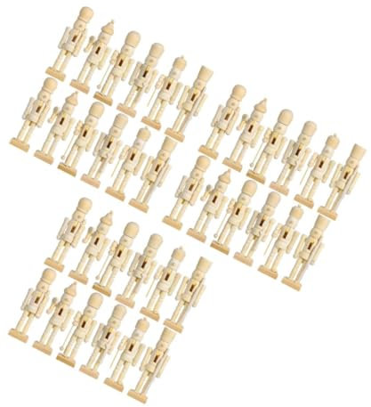 Ciieeo 36pcs Nutcracker Puppet Christmas Xmas Table Ornament Diy Ornament Decor Random Style