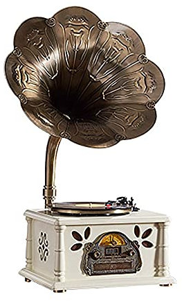 Phonograph Retro Gramophone Loudspeaker Antique Vinyl Record Player Bluetooth USB Vintage Radio Ornaments Vintage gramophone